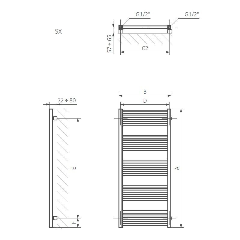 Grzejnik Fiona 1140x500 Podłączenie Dolne Standardowe SX Brass WGFIN114050KBRASX Terma Grzejnik Fiona 1140x500 Podłączenie Dolne Standardowe SX Brass WGFIN114050KBRASX Terma