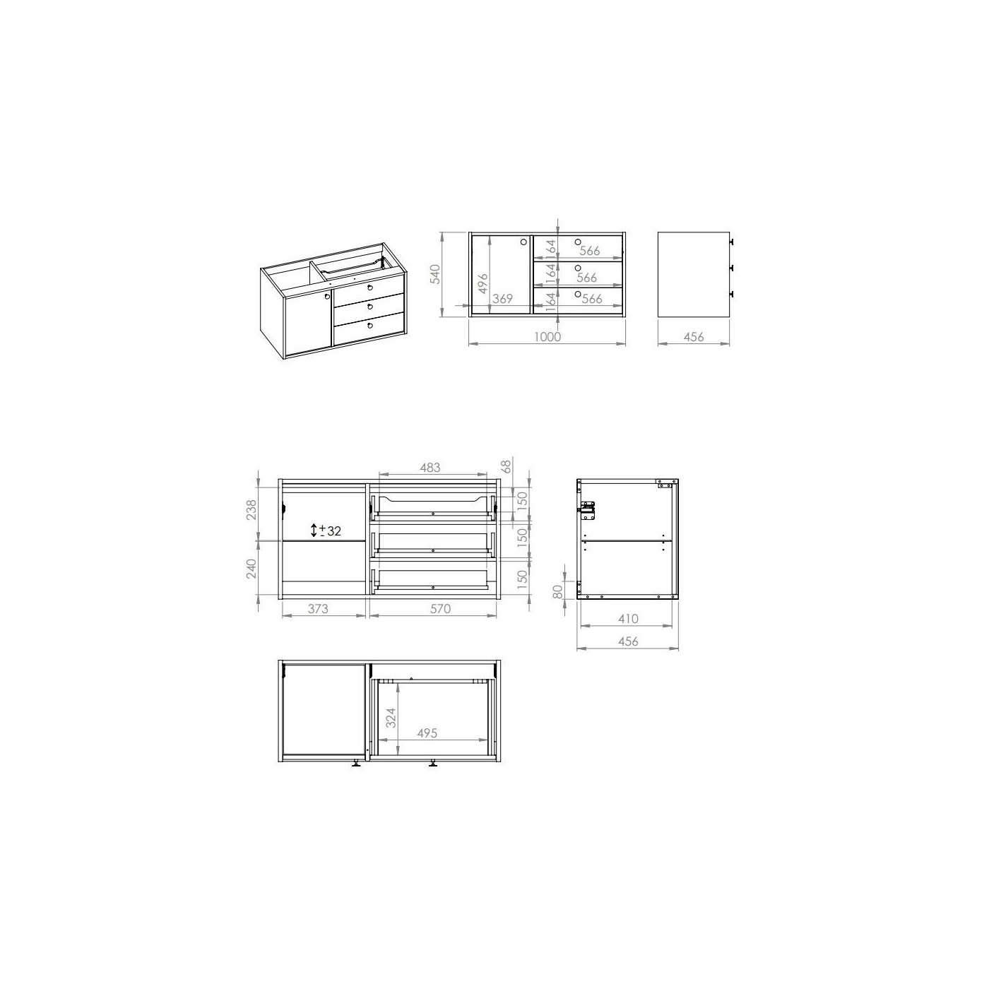 Szafka Podumywalkowa Legacy 100 3S Dąb naturalny 168908 Elita Szafka Podumywalkowa Legacy 100 3S Dąb naturalny 168908 Elita