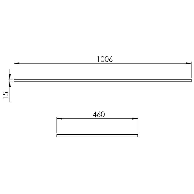 Blat Marmur 100/46/1,5 Czarny Mat 168211 Elita Blat Marmur 100/46/1,5 Czarny Mat 168211 Elita