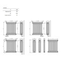 Grzejnik Poziomy 2-Kolumnowy Ritmo H-2K/65 0540x0600 9016 Vasco Grzejnik Poziomy 2-Kolumnowy Ritmo H-2K/65 0540x0600 9016 Vasco