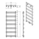 Grzejnik Łazienkowy Minimo 1265x500 Czarny Mat MINP12650500S040 Luxrad Grzejnik Łazienkowy Minimo 1265x500 Czarny Mat MINP12650500S040 Luxrad