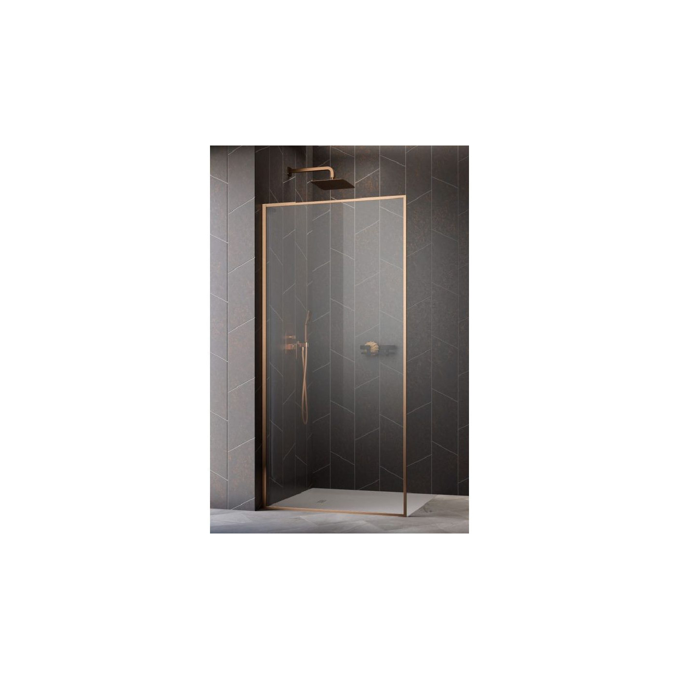 Ścianka Walk-In Modo F SL II 95 Brushed Copper Szkło UltraClear 10419095-93-01 Radaway Ścianka Walk-In Modo F SL II 95 Brushed Copper Szkło UltraClear 10419095-93-01 Radaway