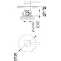 Bateria Prysznicowa Axel Gold QW220AGD Kohlman Bateria Prysznicowa Axel Gold QW220AGD Kohlman