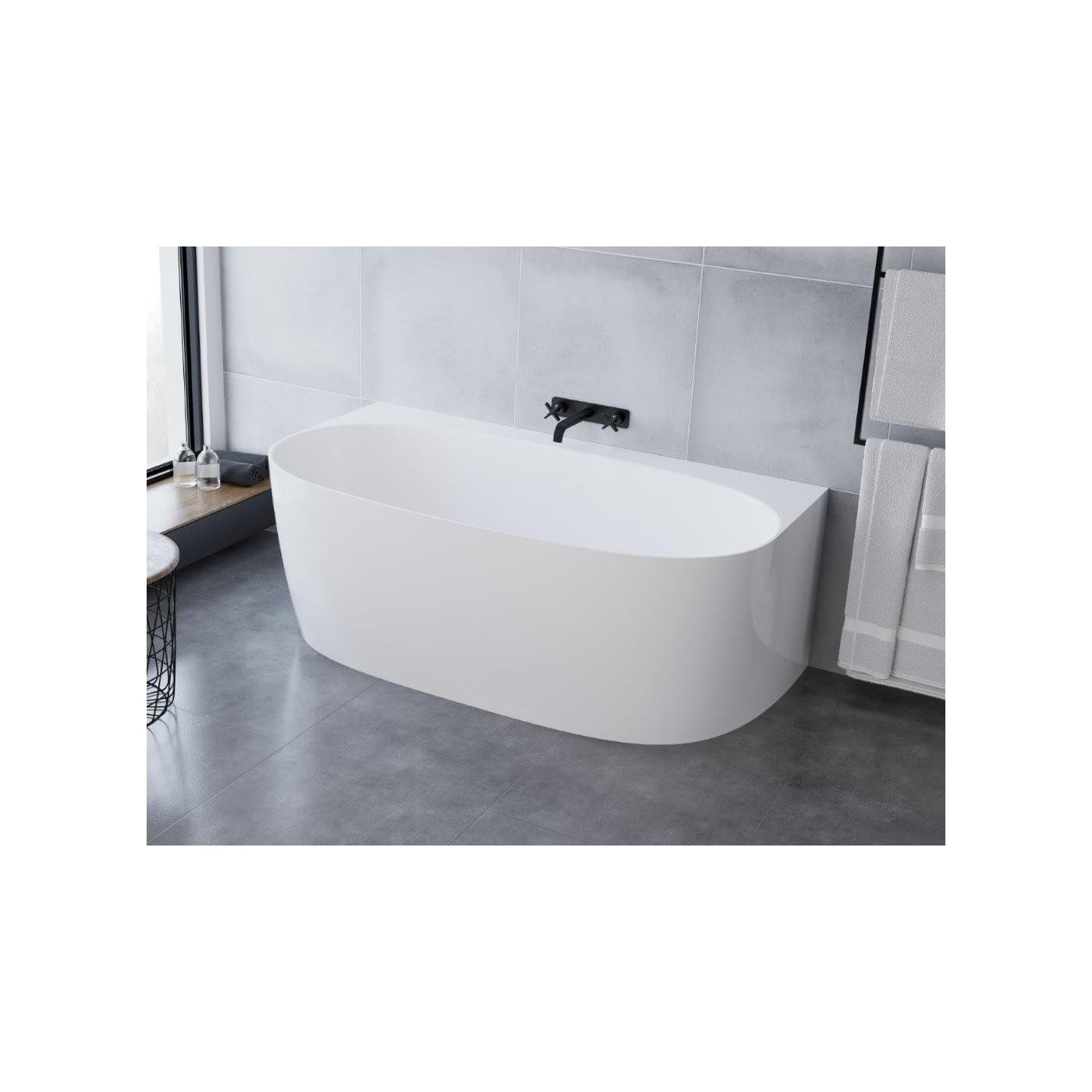 Wanna Wolnostojąca Przyścienna 0052 1580 Snow White 158x86 Marmite Wanna Wolnostojąca Przyścienna 0052 1580 Snow White 158x86 Marmite