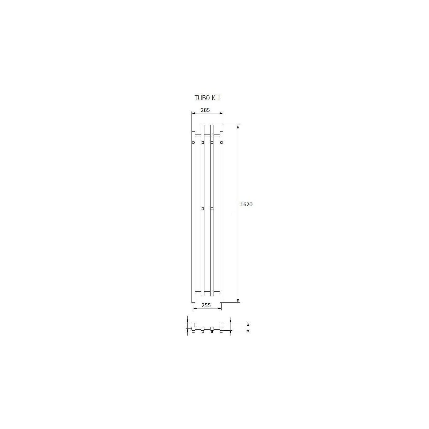 Grzejnik Tubo 1K Kwadratowy 1620x285 Merkury 7 Radeco Grzejnik Tubo 1K Kwadratowy 1620x285 Merkury 7 Radeco