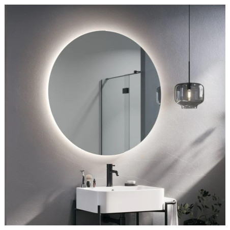 Lustro Łazienkowe LED podświetlane Simple Syriusz Ambiente LED 145x145 Ruke