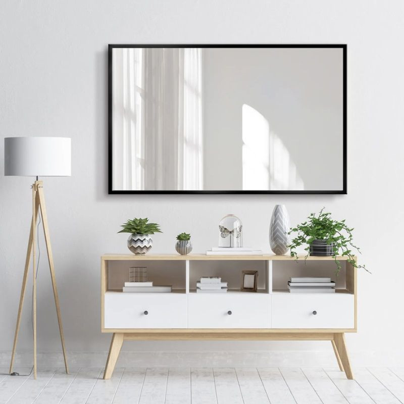Lustro Formosa LED Ambiente Barwa Neutralna Czarna Rama 100x60 Ruke Lustro Formosa LED Ambiente Barwa Neutralna Czarna Rama 100x60 Ruke