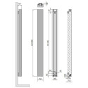 Grzejnik Dekoracyjny Beams Mono 1800x150 Jet Black Kermi Grzejnik Dekoracyjny Beams Mono 1800x150 Jet Black Kermi