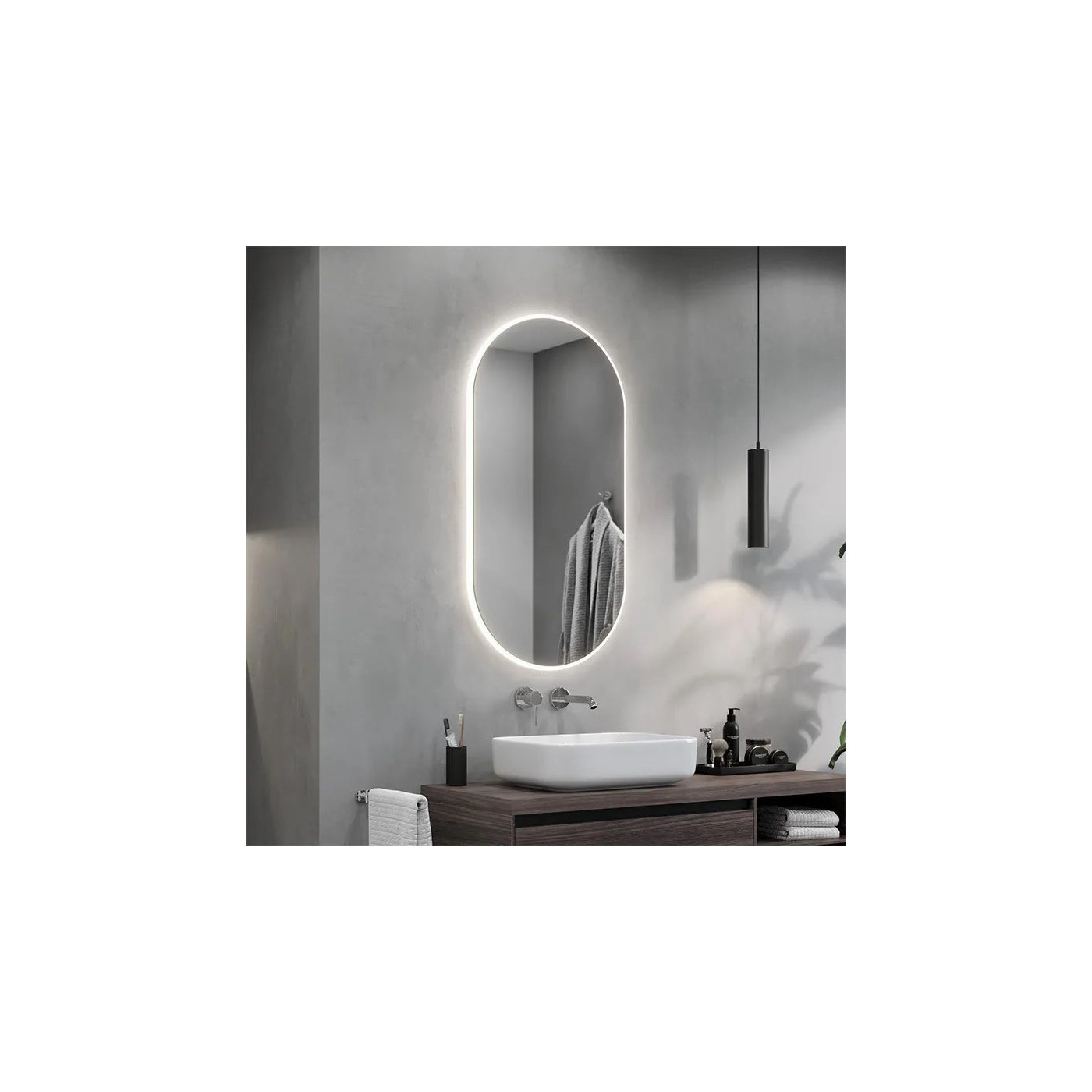 Lustro Z Podświetleniem LED Koria Acrylic Edge 50x100 Ruke Lustro Z Podświetleniem LED Koria Acrylic Edge 50x100 Ruke