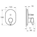 Bateria Wannowa Podtynkowa Nest A42227EXP Vitra Bateria Wannowa Podtynkowa Nest A42227EXP Vitra