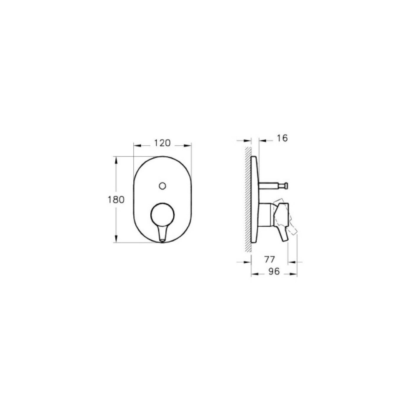 Bateria Wannowa Podtynkowa Nest A42227EXP Vitra Bateria Wannowa Podtynkowa Nest A42227EXP Vitra