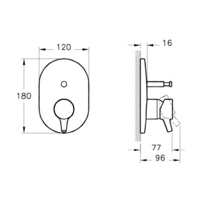 Bateria Wannowa Podtynkowa Nest A42227EXP Vitra Bateria Wannowa Podtynkowa Nest A42227EXP Vitra