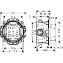Element Podtynkowy iBox Universal 01800180 Hansgrohe Element Podtynkowy iBox Universal 01800180 Hansgrohe