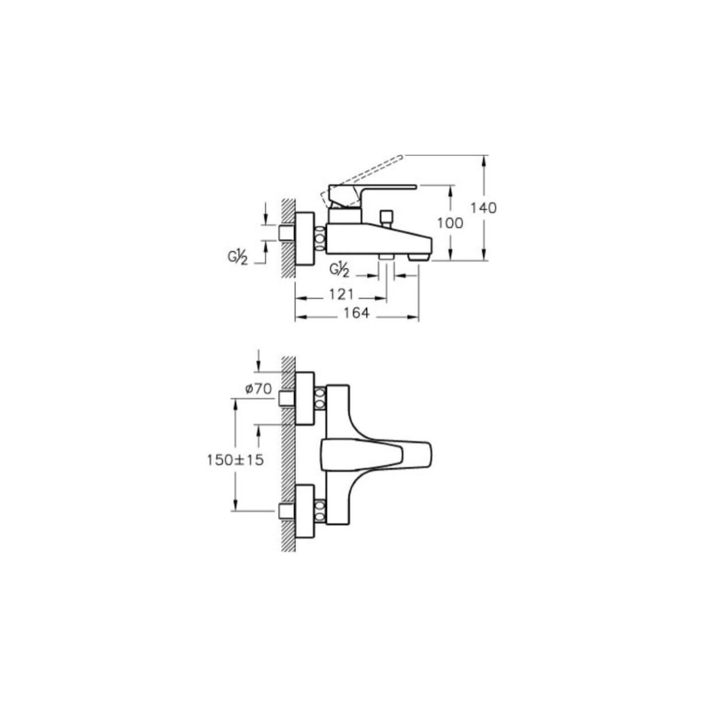 Bateria Wannowa Q-Line A40778EXP Vitra Bateria Wannowa Q-Line A40778EXP Vitra