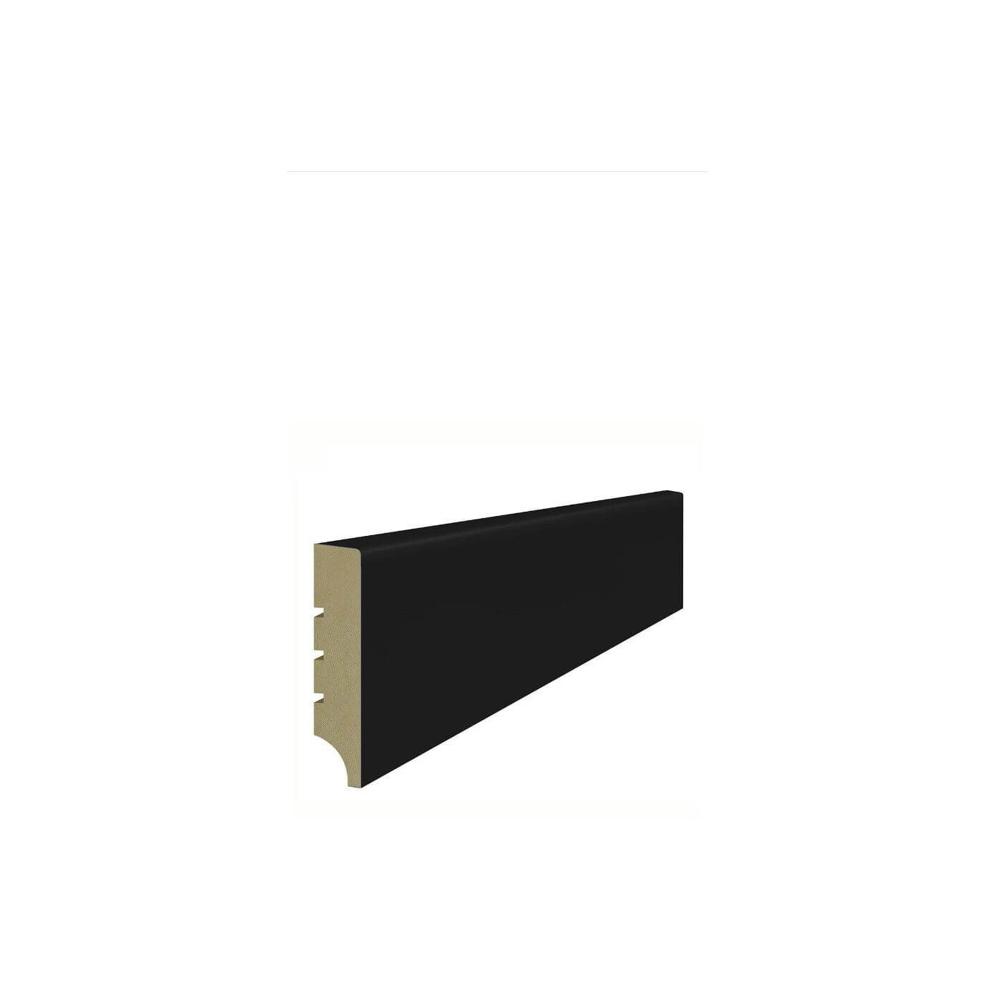 Listwa Przypodłogowa MDF Classic Plus R1 RAL9005 80x16x2440 mm Lagrus Listwa Przypodłogowa MDF Classic Plus R1 RAL9005 80x16x2440 mm Lagrus