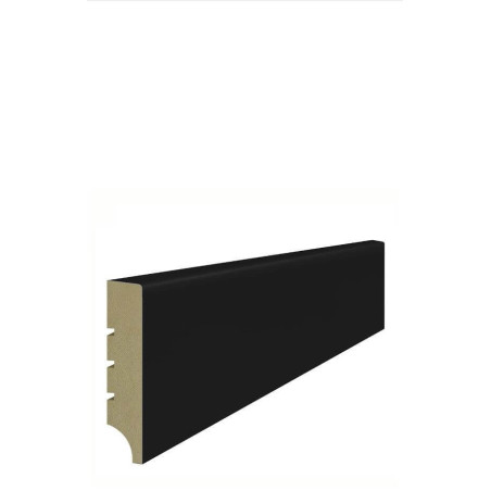 Listwa Przypodłogowa MDF Classic Plus R1 RAL9005 80x16x2440 mm Lagrus