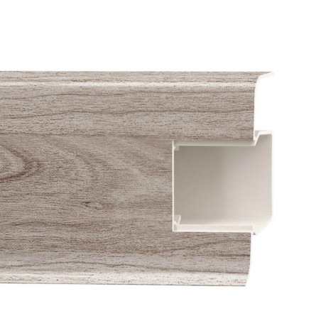 Listwa Przypodłogowa PCV Esquero Duo 654 Palisander Bielony 55x22x2500 mm Vox