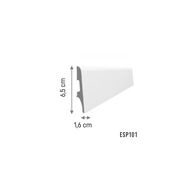 Listwa Przypodłogowa PCV Espumo ESP101 Biały 65x16x2400 mm Vox Listwa Przypodłogowa PCV Espumo ESP101 Biały 65x16x2400 mm Vox