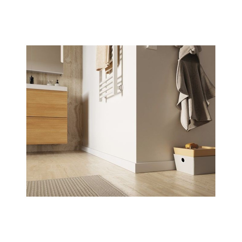 Listwa Przypodłogowa 6,5cm Sempla 705 Biała / 2,4m Vox Listwa Przypodłogowa 6,5cm Sempla 705 Biała / 2,4m Vox