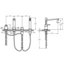 Bateria Wannowa 4-Otworowa Suit L A42529EXP Vitra Bateria Wannowa 4-Otworowa Suit L A42529EXP Vitra
