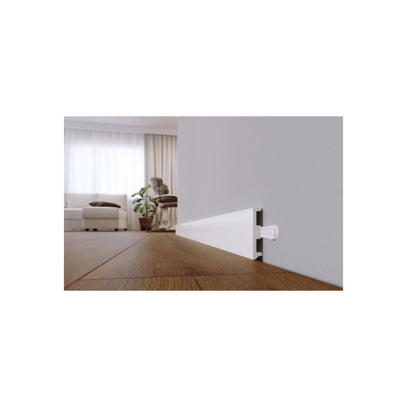 Listwa Przypodłogowa Stiq XL Biały ST810 220x80x15 Arbiton Listwa Przypodłogowa Stiq XL Biały ST810 220x80x15 Arbiton