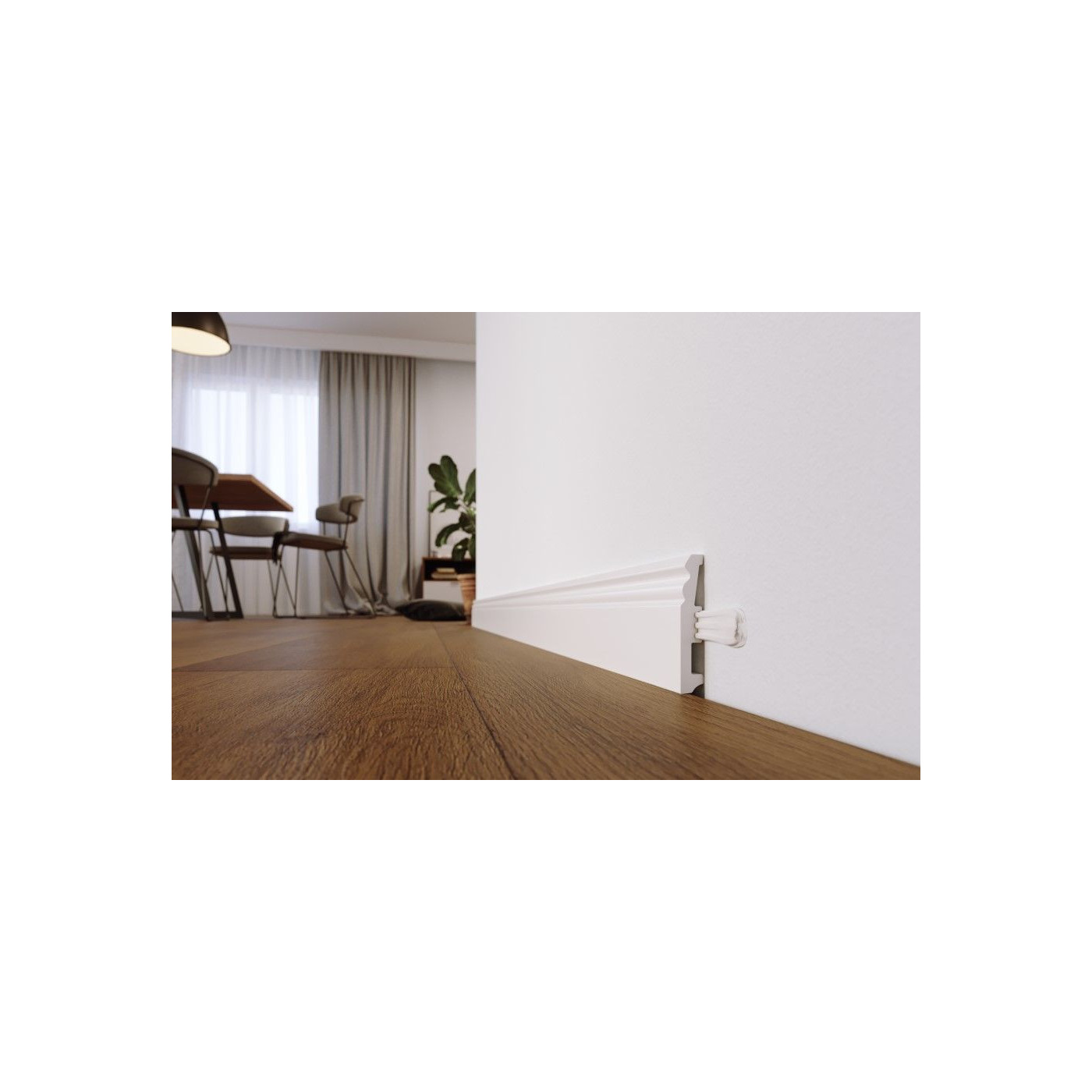 Listwa Przypodłogowa Stiq XL Biały ST820 220x80x15 Arbiton Listwa Przypodłogowa Stiq XL Biały ST820 220x80x15 Arbiton