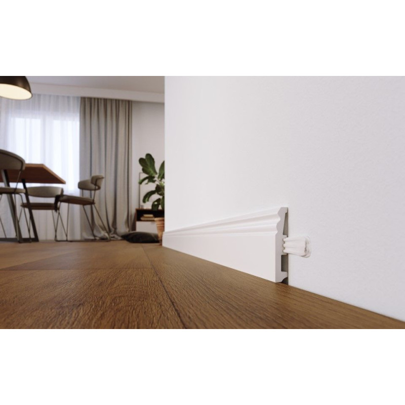 Listwa Przypodłogowa Stiq XL Biały ST820 220x80x15 Arbiton Listwa Przypodłogowa Stiq XL Biały ST820 220x80x15 Arbiton