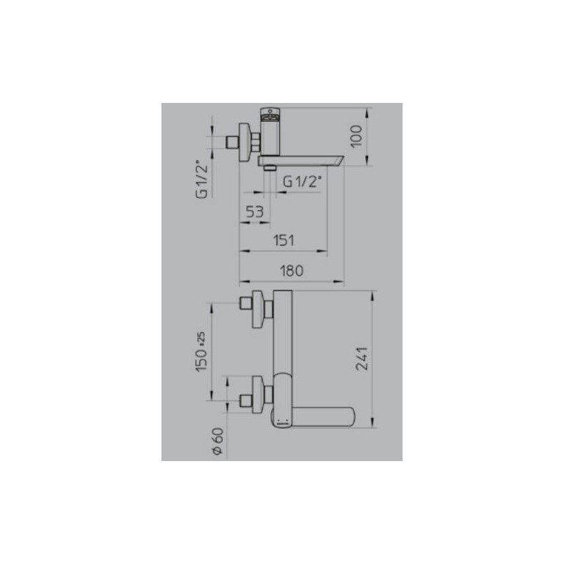 Bateria Wannowa Ścienna Mis 56115438 Palazzani Bateria Wannowa Ścienna Mis 56115438 Palazzani