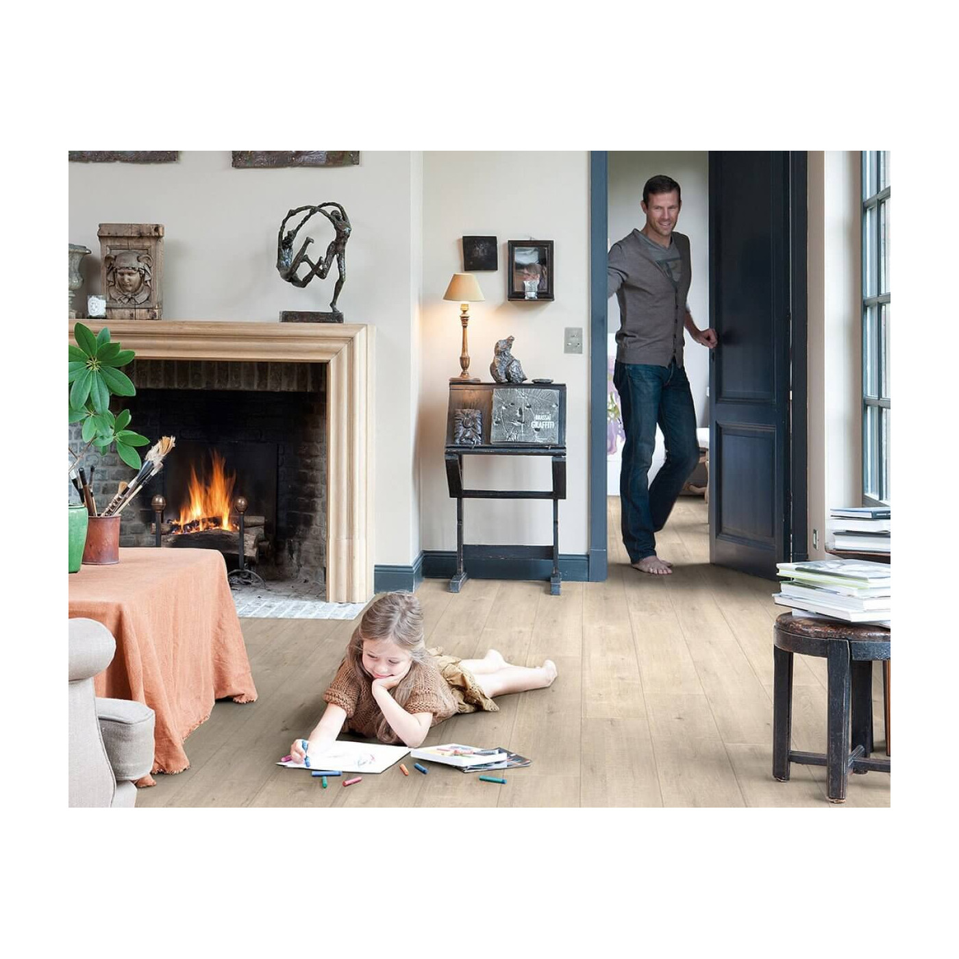 Panel Podłogowy Impressive Dąb Beżowy Ze Śladami Cięcia Piłą 138x19 IM1857 Quick-Step Panel Podłogowy Impressive Dąb Beżowy Ze Śladami Cięcia Piłą 138x19 IM1857 Quick-Step