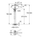 Bateria Wannowa Essence Brushed Cool Sunrise 25248GN1 Grohe Bateria Wannowa Essence Brushed Cool Sunrise 25248GN1 Grohe