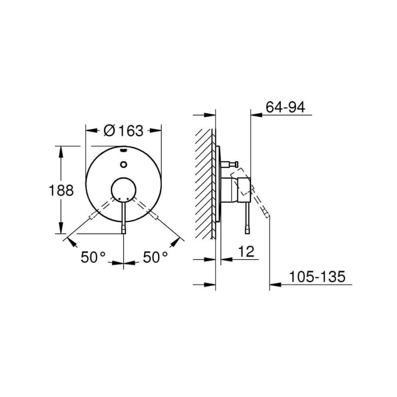 Jednouchwytowa Bateria Wannowa Essence Warm Sunset 19285DA1 Grohe Jednouchwytowa Bateria Wannowa Essence Warm Sunset 19285DA1 Grohe