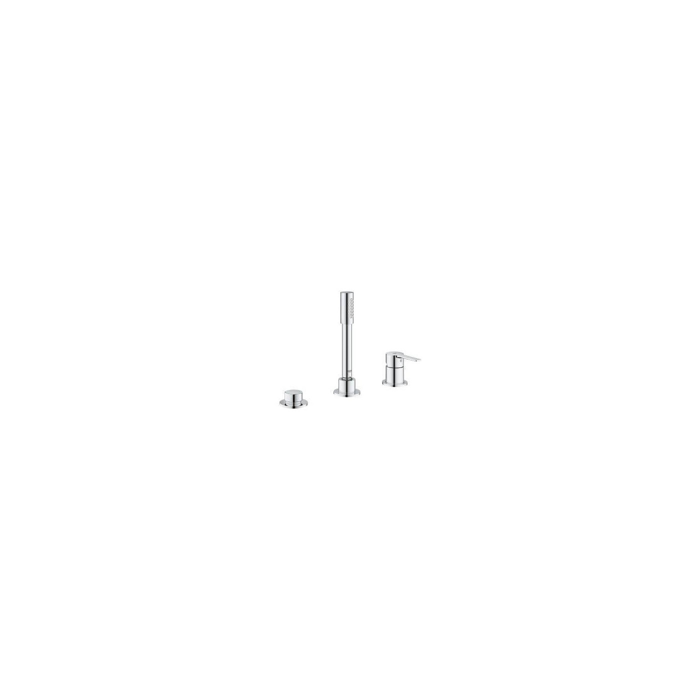 3-Otworowa Bateria Wannowa Lineare 19965001 Grohe 3-Otworowa Bateria Wannowa Lineare 19965001 Grohe