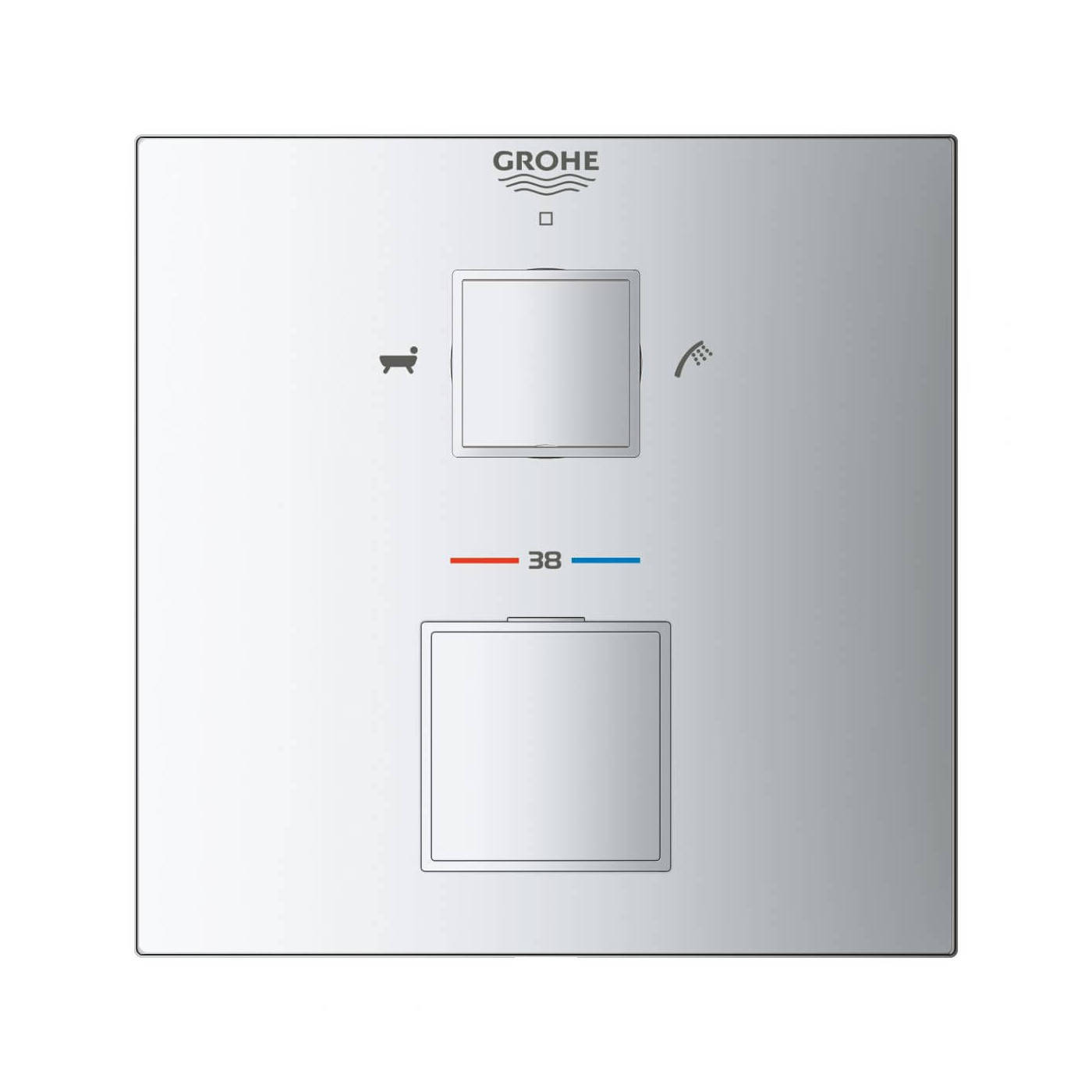 Termostatyczna Bateria Wannowa Do Obsługi Dwóch Wyjść Wody Grohtherm Cube 24155000 Grohe Termostatyczna Bateria Wannowa Do Obsługi Dwóch Wyjść Wody Grohtherm Cube 24155000 Grohe