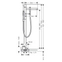 Bateria Wannowa Wolnostojąca Axor Uno 45416000 Hansgrohe Bateria Wannowa Wolnostojąca Axor Uno 45416000 Hansgrohe