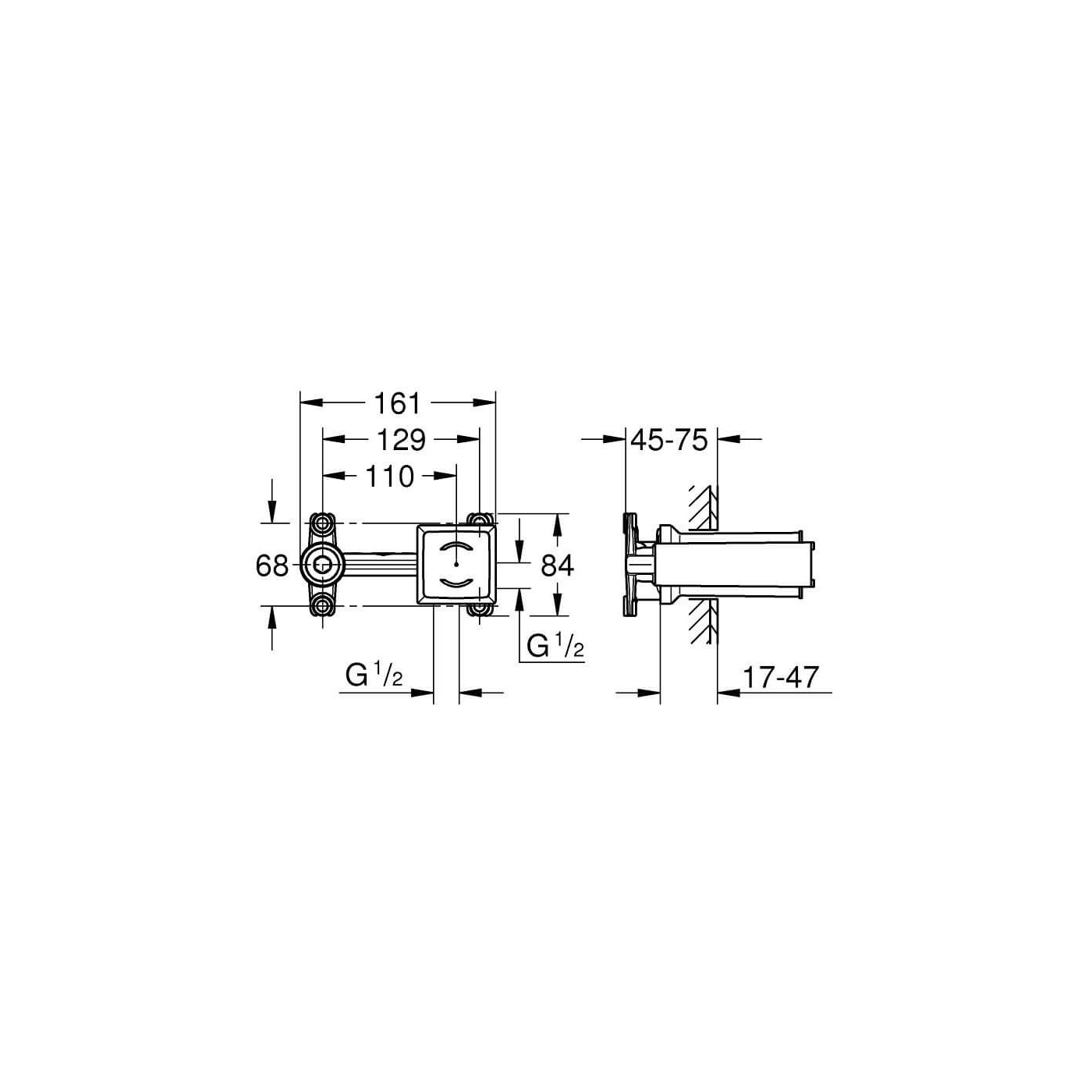 Element Podtynkowy Do Baterii Umywalkowej 23200002 Grohe Element Podtynkowy Do Baterii Umywalkowej 23200002 Grohe