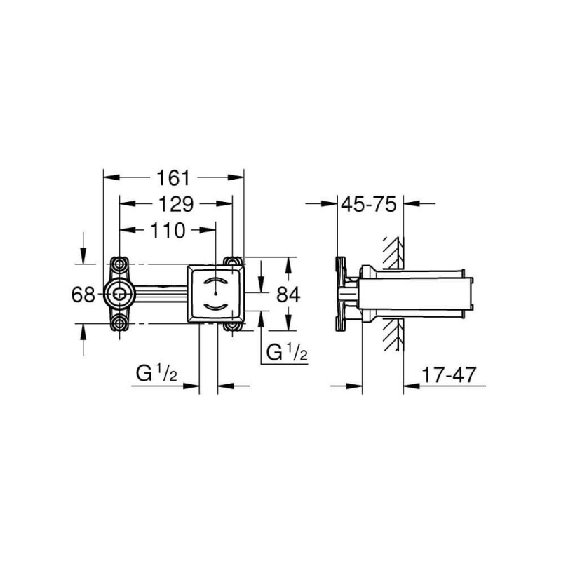 Element Podtynkowy Do Baterii Umywalkowej 23200002 Grohe Element Podtynkowy Do Baterii Umywalkowej 23200002 Grohe