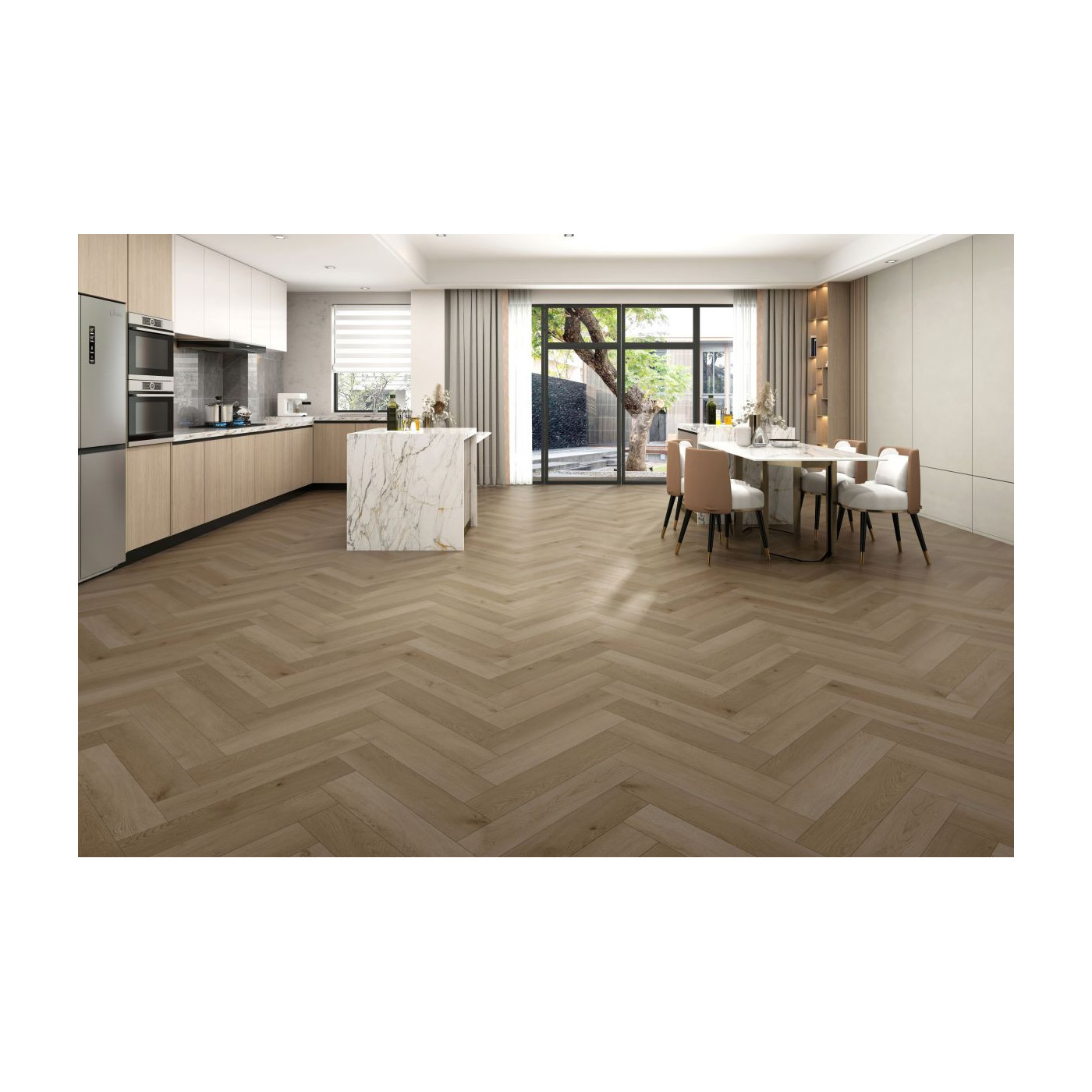 Panel Winylowy Ronda Cappucino Jodła 640x128 mm Ceramica Limone Panel Winylowy Ronda Cappucino Jodła 640x128 mm Ceramica Limone
