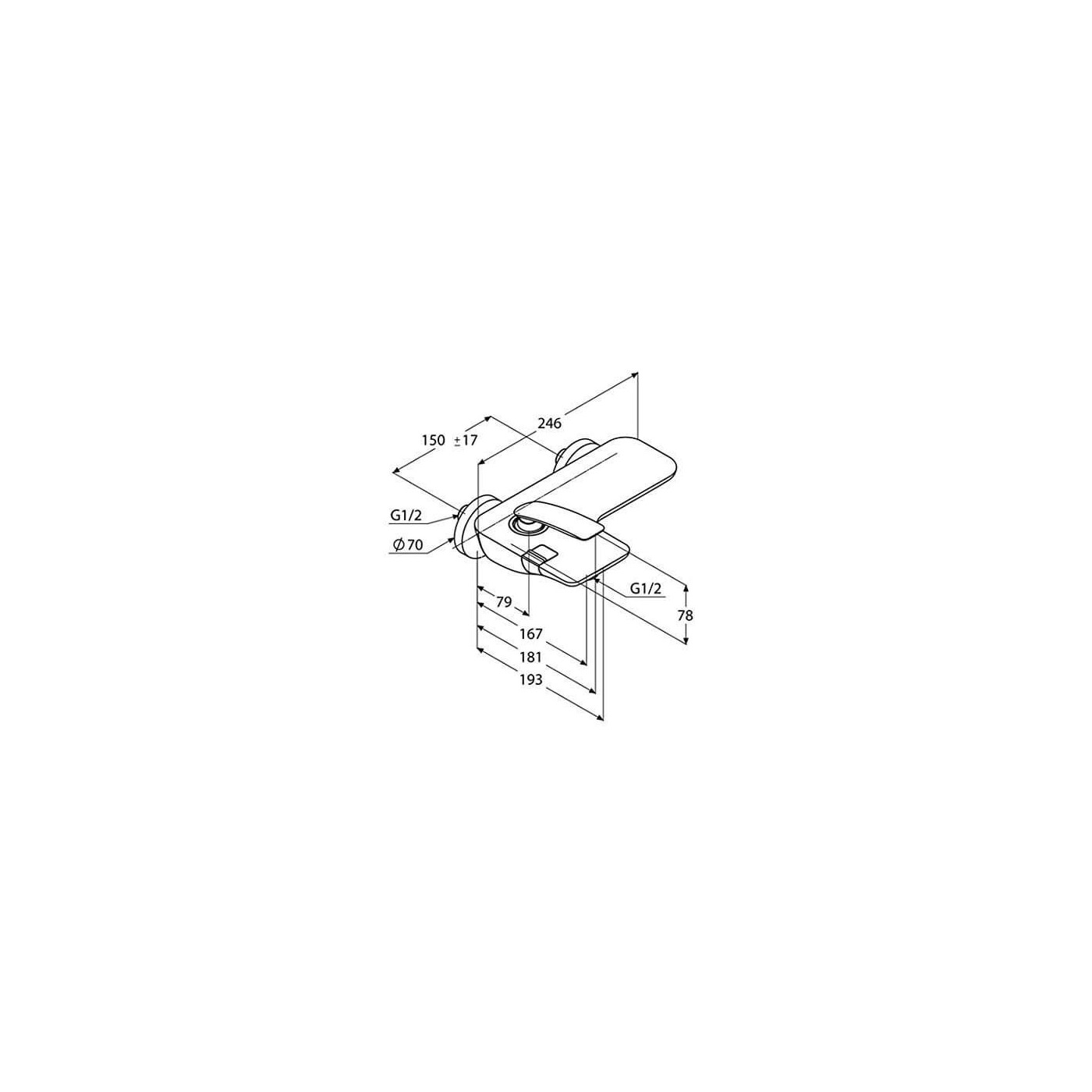 Bateria Wannowa Balance Biała 524459175 Kludi Bateria Wannowa Balance Biała 524459175 Kludi
