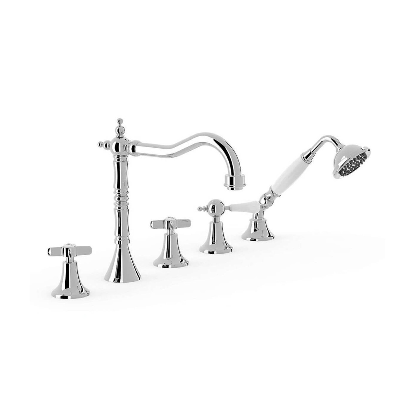 Bateria Wannowa 4-otworowa Clasic 24214601 Tres Bateria Wannowa 4-otworowa Clasic 24214601 Tres