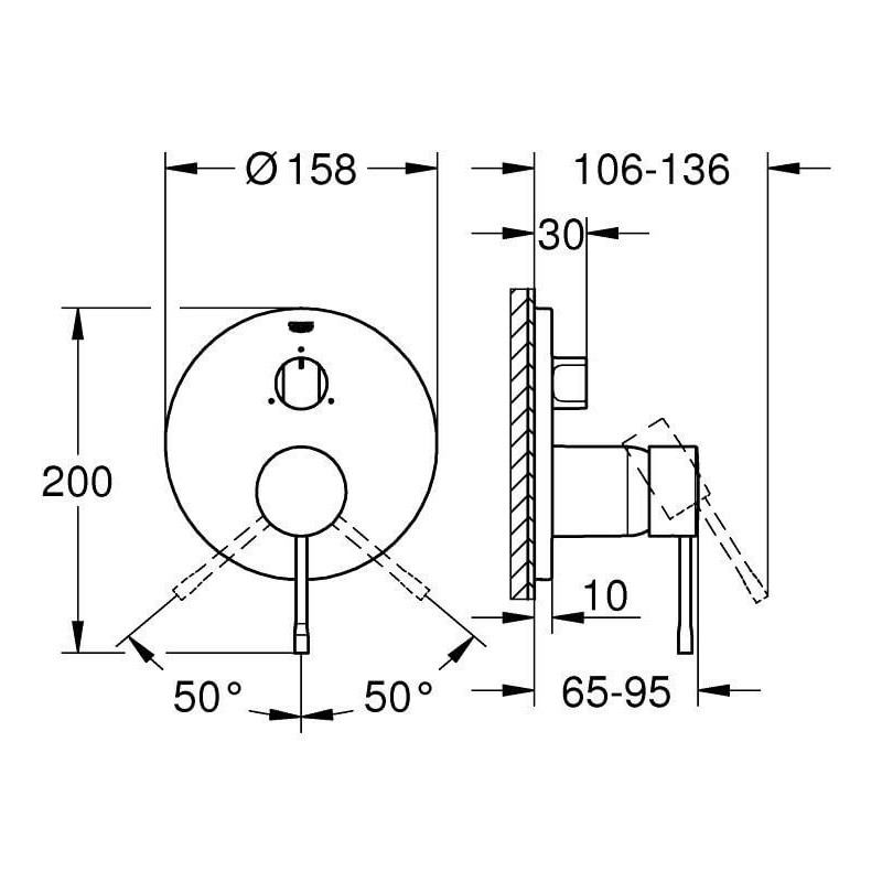 Jednouchwytowa Bateria Do Obsługi Trzech Wyjść Wody Essence Brushed Cool Sunrise 24169GN1 Grohe Jednouchwytowa Bateria Do Obsługi Trzech Wyjść Wody Essence Brushed Cool Sunrise 24169GN1 Grohe