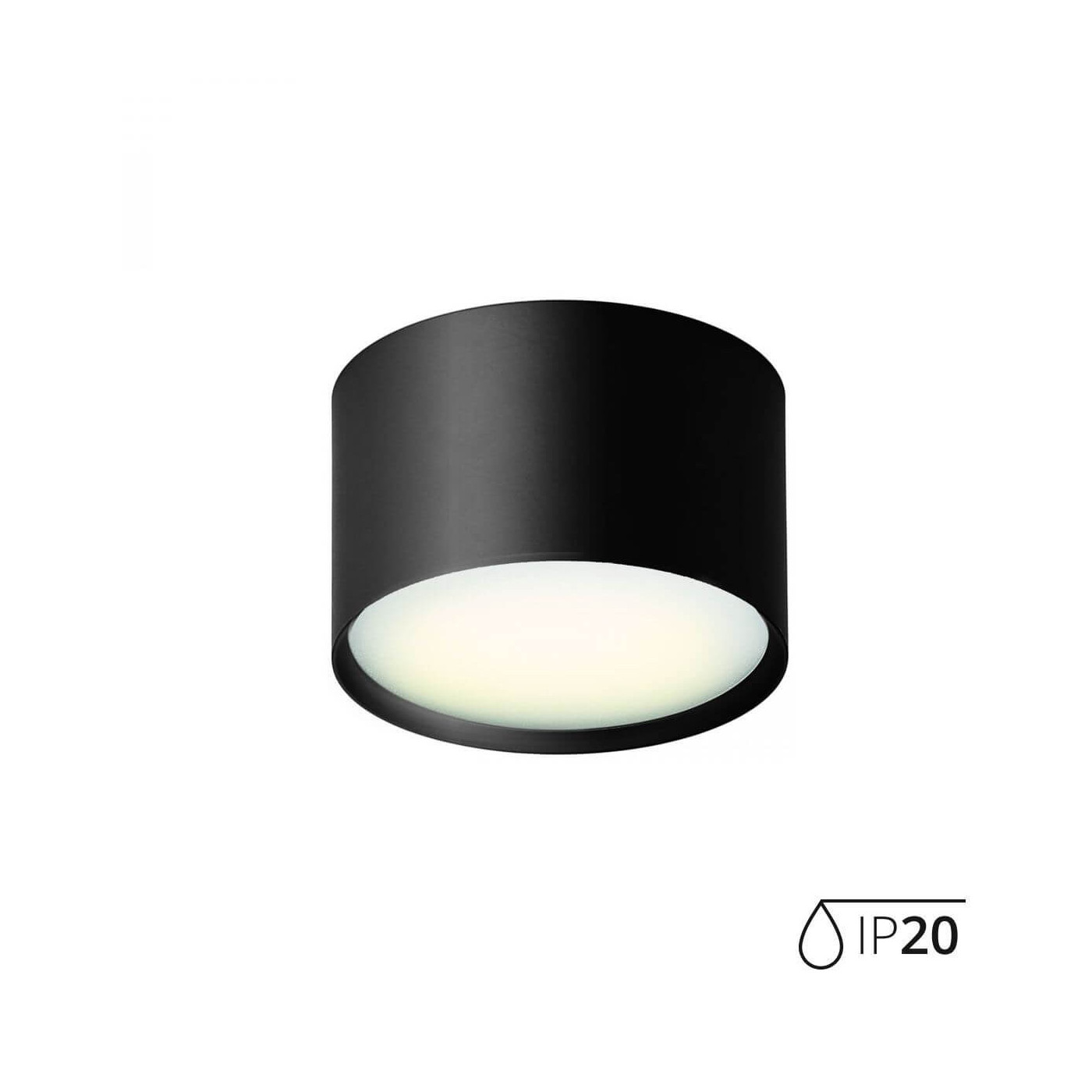 Lampa Sufitowa Lunos Black IP20 112102 Aio Lampa Sufitowa Lunos Black IP20 112102 Aio