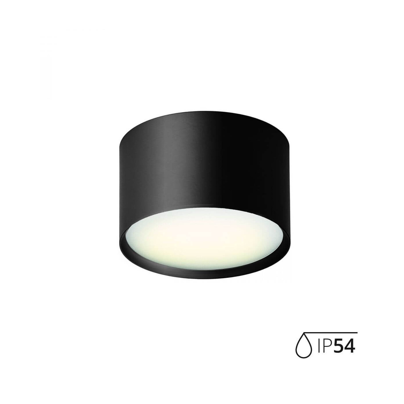 Lampa Sufitowa Lunos Black IP54 117102 Aio Lampa Sufitowa Lunos Black IP54 117102 Aio