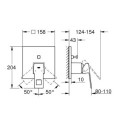 Bateria Wannowa Do Obsługi Dwóch Wyjść Wody Eurocube Brushed Hard Graphite 24062AL0 Grohe Bateria Wannowa Do Obsługi Dwóch Wyjść Wody Eurocube Brushed Hard Graphite 24062AL0 Grohe