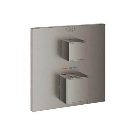 Bateria Termostatyczna Do Obsługi Jednego Wyjścia Wody Grohtherm Cube Brushed Hard Graphite 24153AL0 Grohe