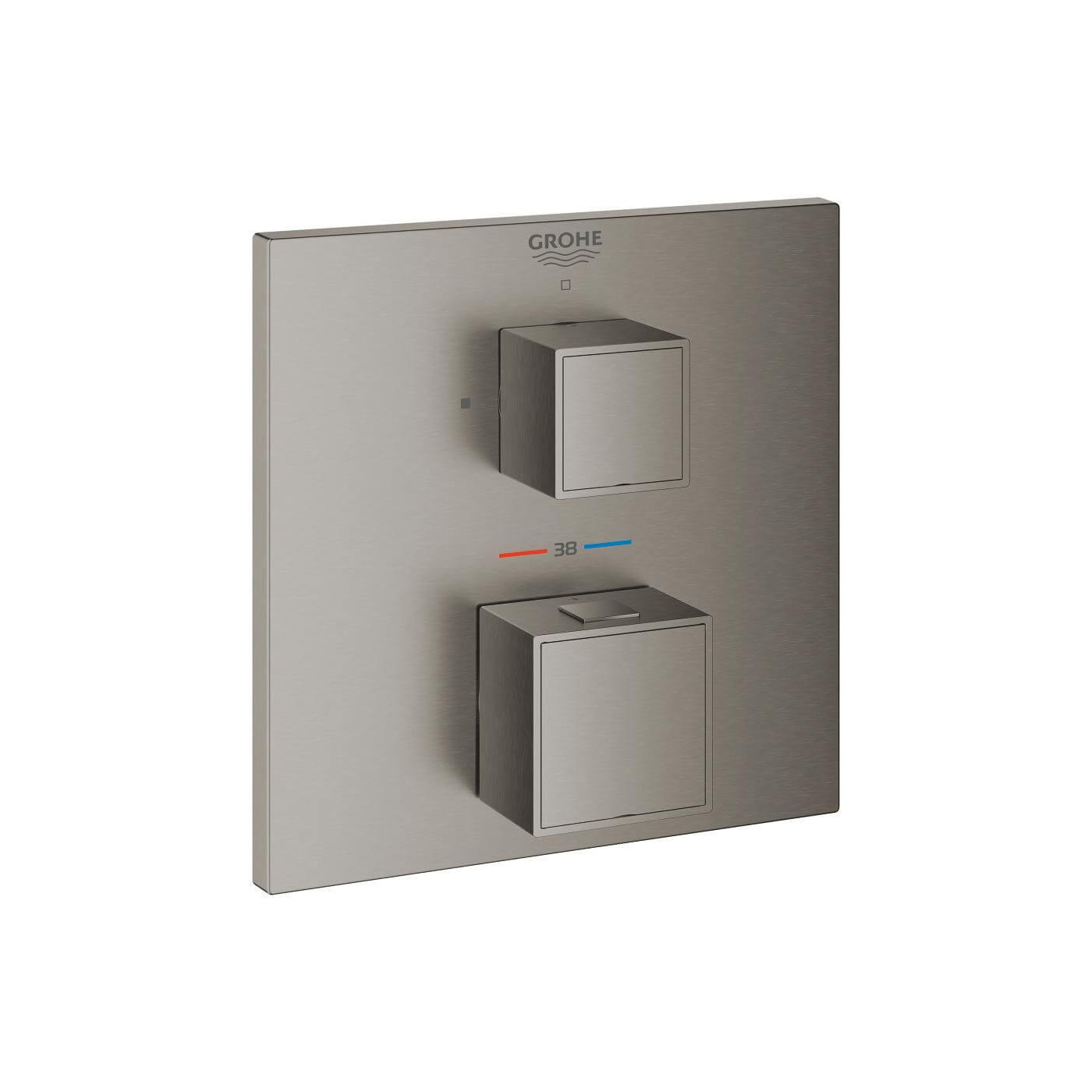 Bateria Termostatyczna Do Obsługi Jednego Wyjścia Wody Grohtherm Cube Brushed Hard Graphite 24153AL0 Grohe Bateria Termostatyczna Do Obsługi Jednego Wyjścia Wody Grohtherm Cube Brushed Hard Graphite 24153AL0 Grohe