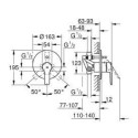 Jednouchwytowa Bateria Wannowa Start FastFixation 23558002 Grohe Jednouchwytowa Bateria Wannowa Start FastFixation 23558002 Grohe