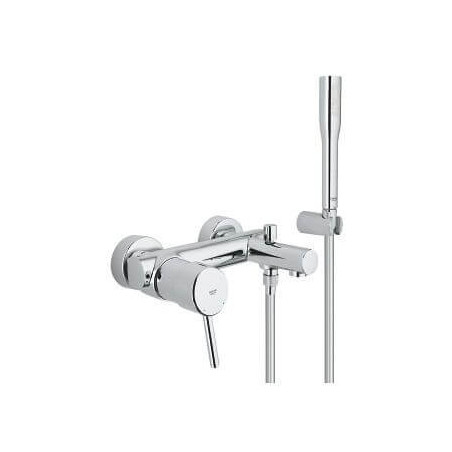 Jednouchwytowa Bateria Wannowa Komplet Z Wężem I Słuchawką Concetto 32212001 Grohe