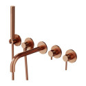 Bateria Wannowa 5-Otworowa Podtynkowa Y Miedź Szczotkowana Y1237/1CPB Omnires Bateria Wannowa 5-Otworowa Podtynkowa Y Miedź Szczotkowana Y1237/1CPB Omnires