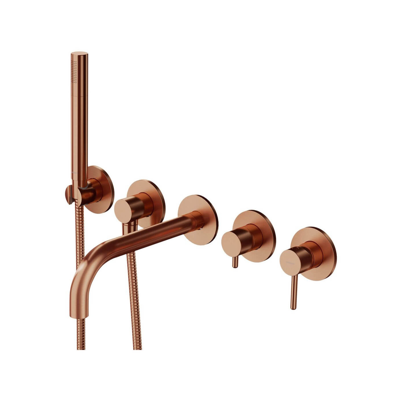 Bateria Wannowa 5-Otworowa Podtynkowa Y Miedź Szczotkowana Y1237/1CPB Omnires Bateria Wannowa 5-Otworowa Podtynkowa Y Miedź Szczotkowana Y1237/1CPB Omnires