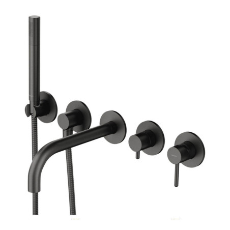 Bateria Wannowa 5-Otworowa Podtynkowa Y Grafit Y1237/1GR Omnires